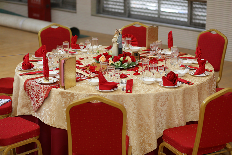 中餐宴会摆台作品